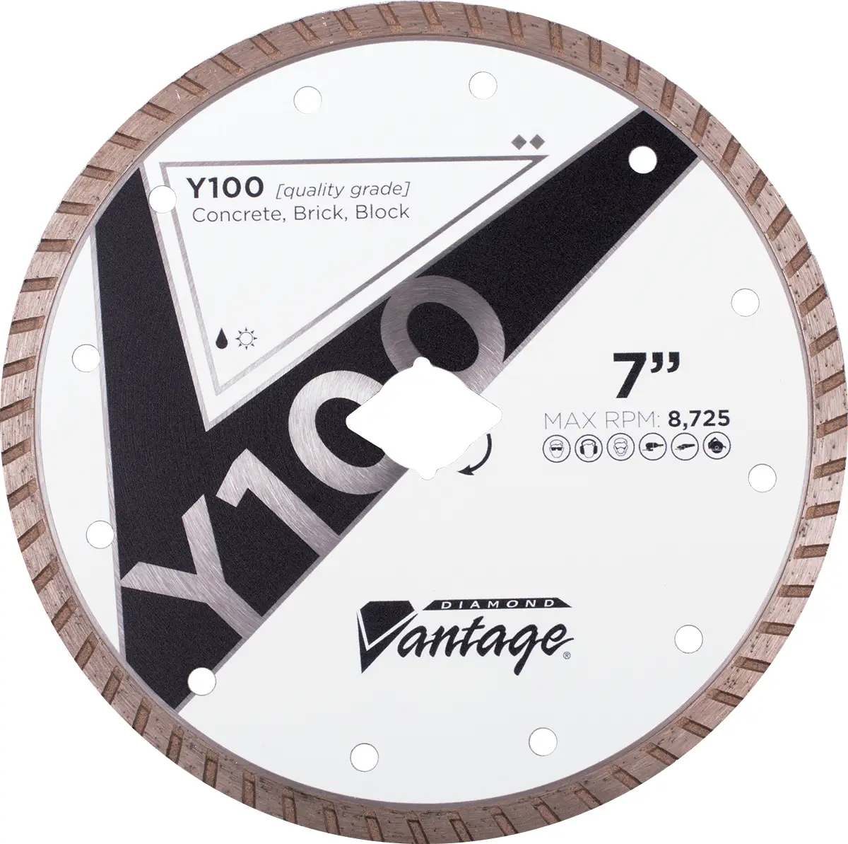 Diamond Vantage X100 Small Turbo Concrete Diamond Blade 4 Diamond Vantage X100 Small Turbo Concrete Diamond Blade - Image 4