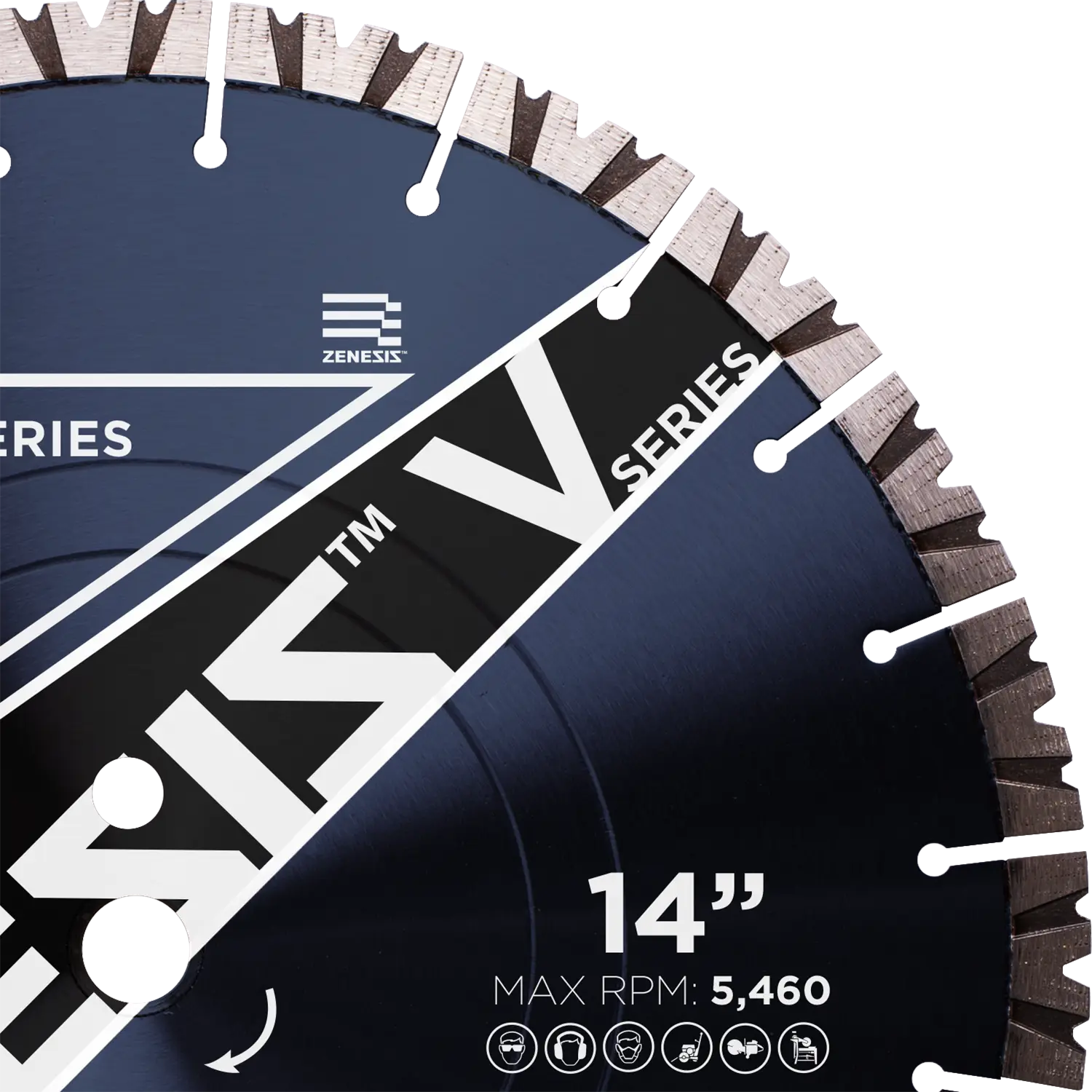 Zenesis V-Series | 15mm Segment General Purpose Concrete Blade 4 Zenesis V-Series | 15mm Segment General Purpose Concrete Blade - Image 4