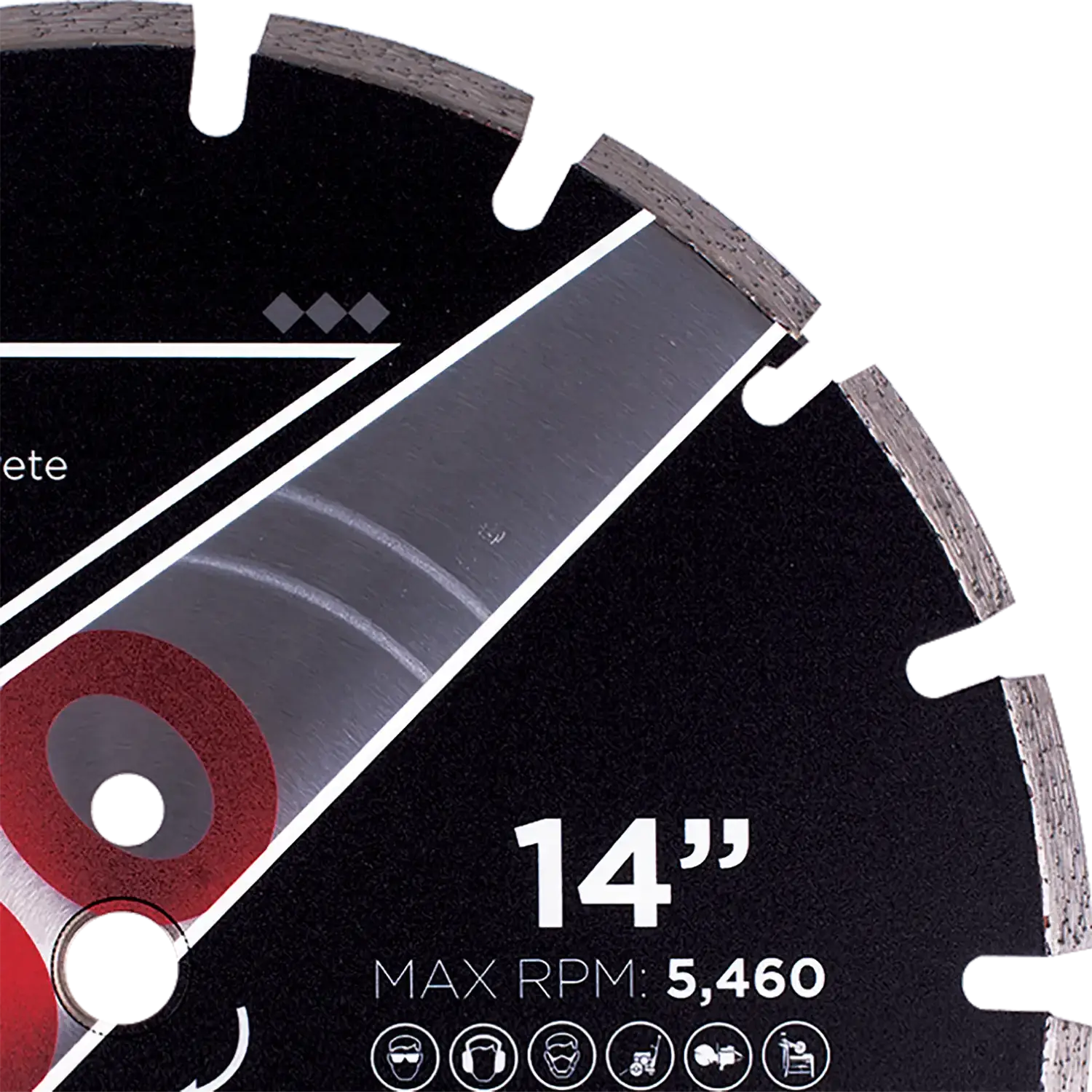 Diamond Vantage X100 Asphalt Green Concrete Diamond Blade 3 Diamond Vantage X100 Asphalt Green Concrete Diamond Blade - Image 3