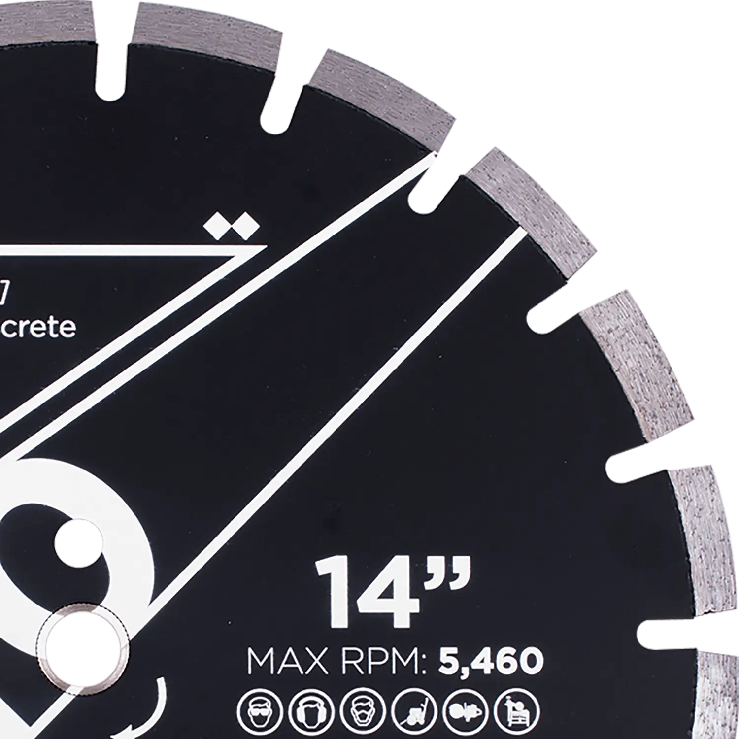 Diamond Vantage Y110 Asphalt Green Concrete Diamond Blade 2 Diamond Vantage Y110 Asphalt Green Concrete Diamond Blade - Image 2