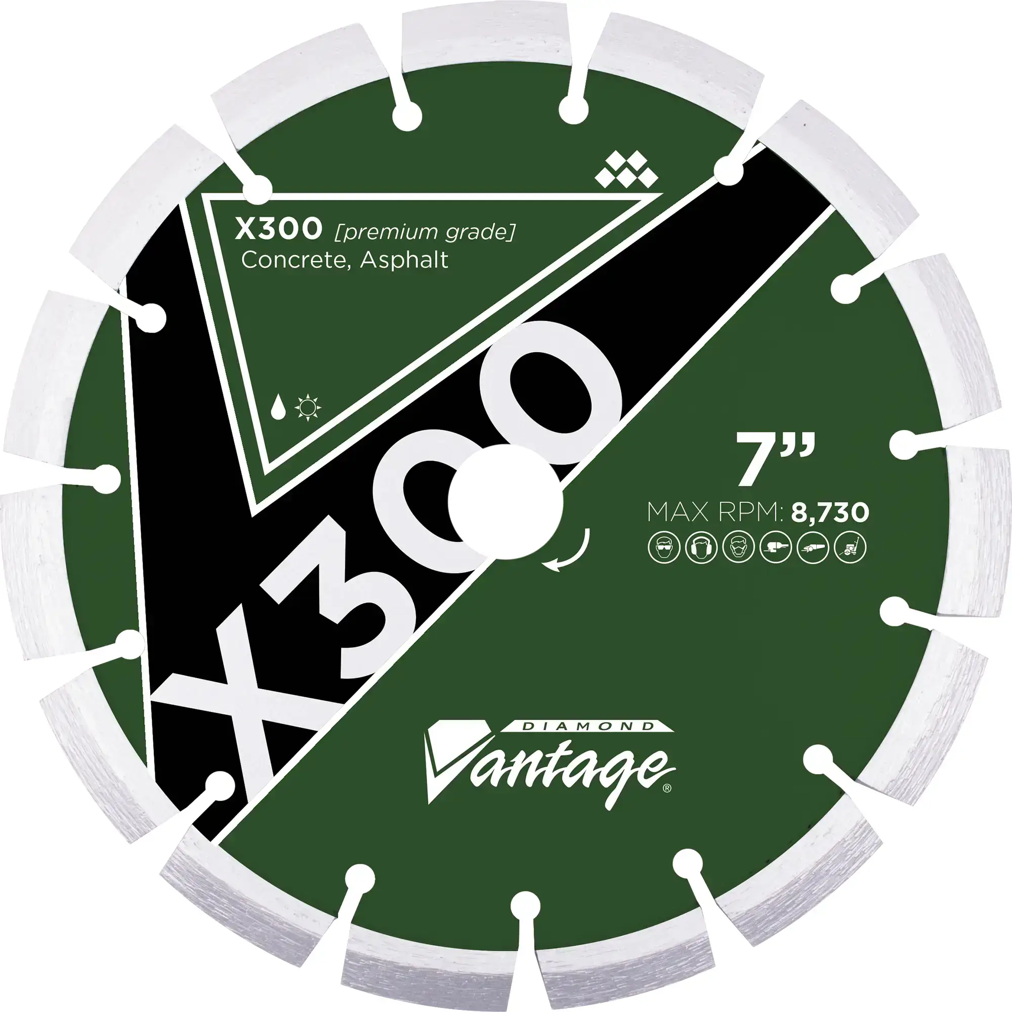 Diamond Vantage X300 Crack Chaser V Segment Diamond Blade 4 20mm arbor