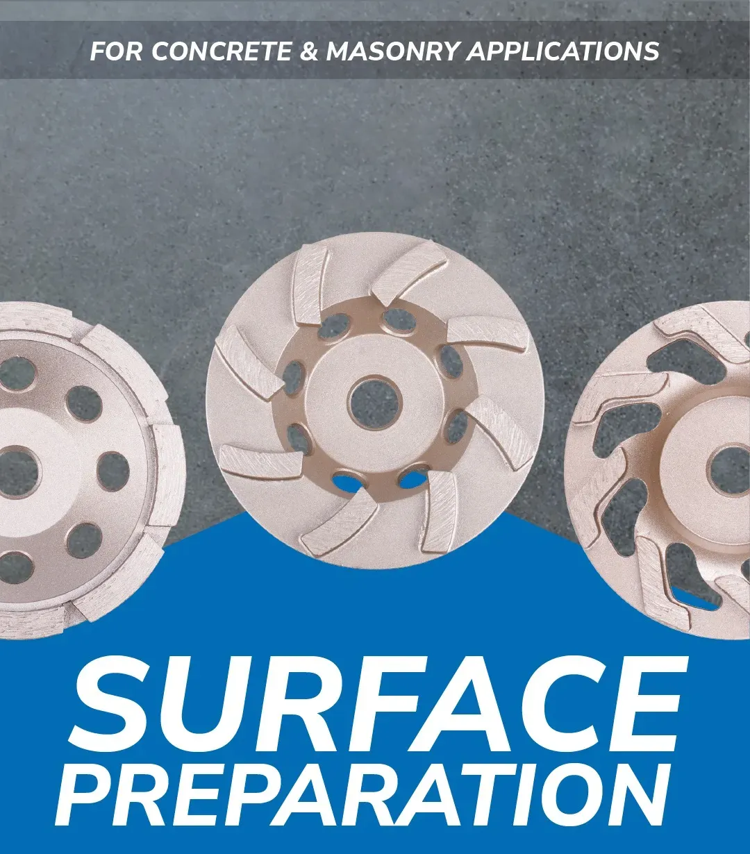 Diamond Vantage X100 Concrete Value Single Row Segment Grinding Cup 6 Diamond Vantage X100 single turbo diamond grinding cup wheel for concrete surface preparation