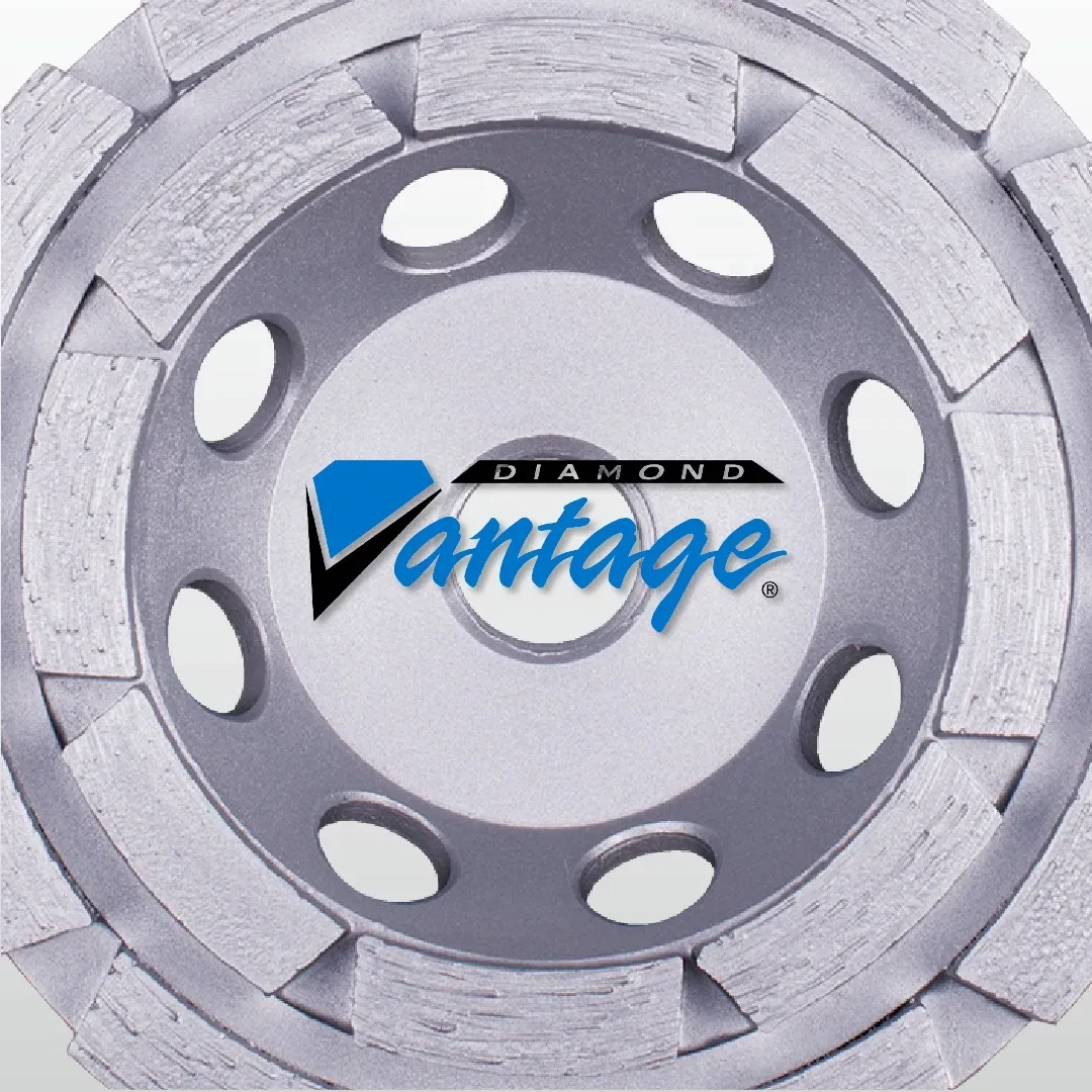 Diamond Vantage X100 Concrete Segment Grinding Cup Wheel 5 Diamond Vantage X100 double row diamond grinding cup wheel for concrete and masonry